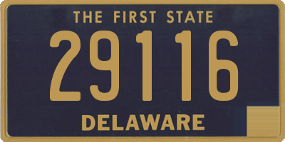 DE license plate 29116