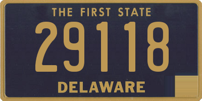 DE license plate 29118