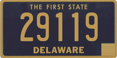 DE license plate 29119