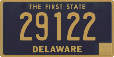 DE license plate 29122