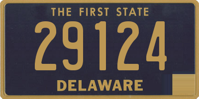 DE license plate 29124