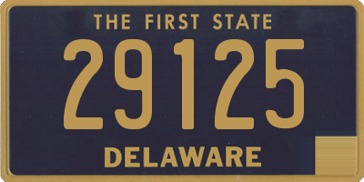 DE license plate 29125