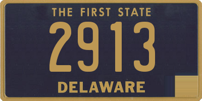 DE license plate 2913