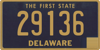 DE license plate 29136