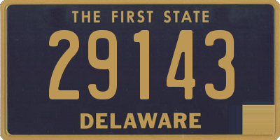 DE license plate 29143