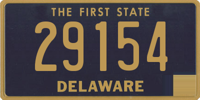 DE license plate 29154