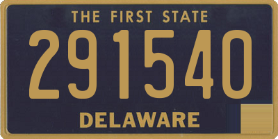 DE license plate 291540