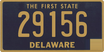 DE license plate 29156