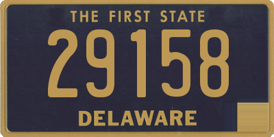 DE license plate 29158