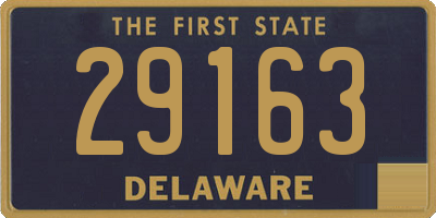 DE license plate 29163