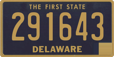 DE license plate 291643