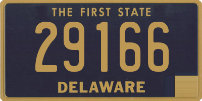 DE license plate 29166