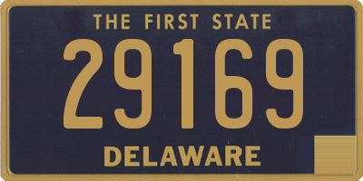 DE license plate 29169