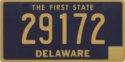 DE license plate 29172