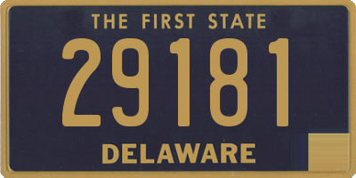DE license plate 29181