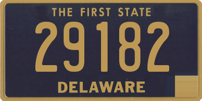 DE license plate 29182