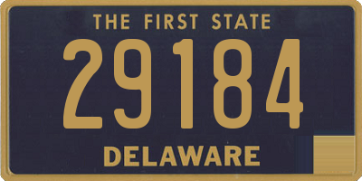 DE license plate 29184