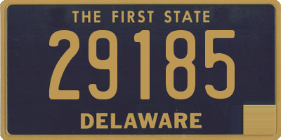 DE license plate 29185