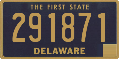 DE license plate 291871