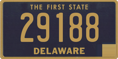 DE license plate 29188