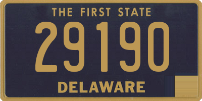 DE license plate 29190
