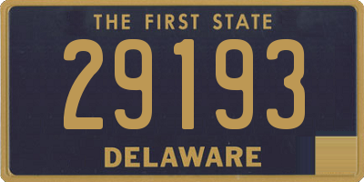 DE license plate 29193