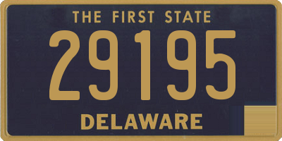 DE license plate 29195
