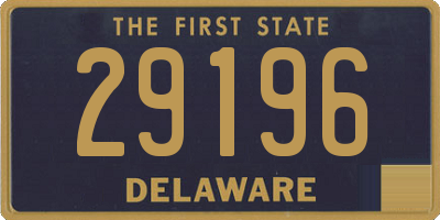 DE license plate 29196