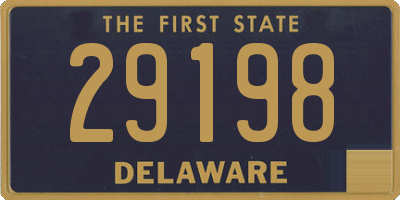 DE license plate 29198