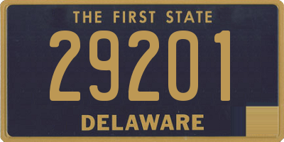 DE license plate 29201