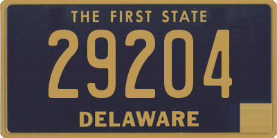 DE license plate 29204