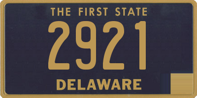 DE license plate 2921