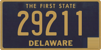 DE license plate 29211