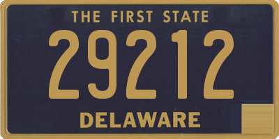 DE license plate 29212