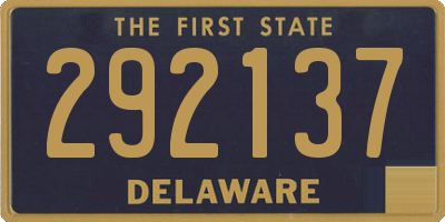 DE license plate 292137