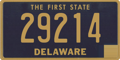 DE license plate 29214