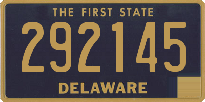 DE license plate 292145