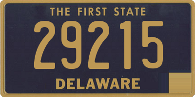 DE license plate 29215