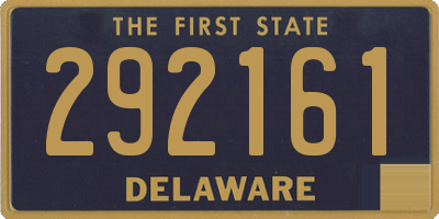 DE license plate 292161