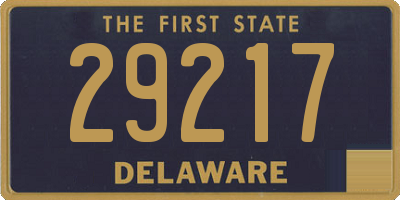 DE license plate 29217