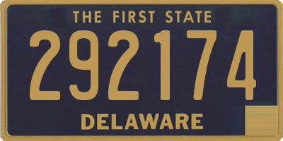 DE license plate 292174