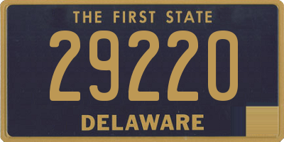 DE license plate 29220