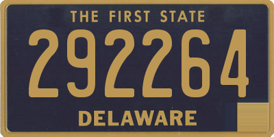 DE license plate 292264