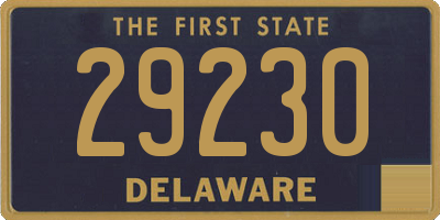 DE license plate 29230