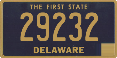 DE license plate 29232