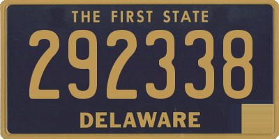 DE license plate 292338