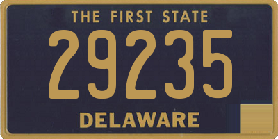 DE license plate 29235