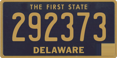 DE license plate 292373