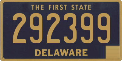 DE license plate 292399