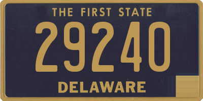 DE license plate 29240